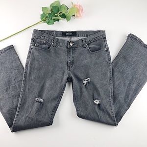 Juniors,18Rock & Republic Distressed Bootcut Jeans